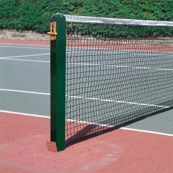 Harrod Sport 80mm Socketed Square Aluminium Tennis Posts
