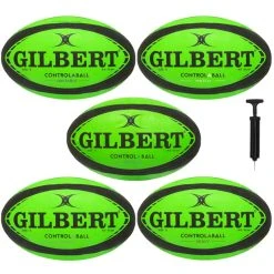 Gilbert Control-A-Ball Training Rugby Ball Pack